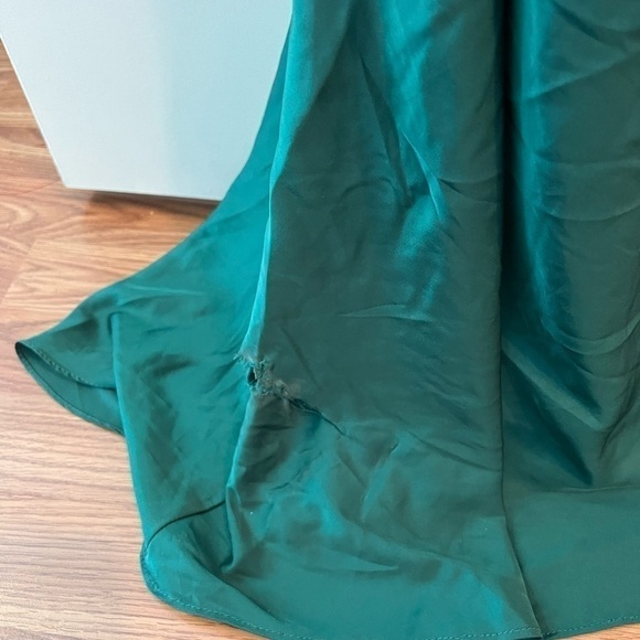 leena for Mac Duggal Satin Ruffled Gown - Picture 12 of 16